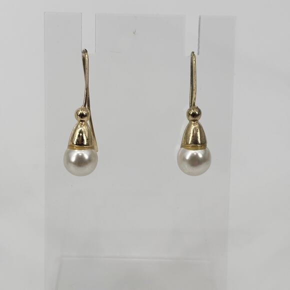 Lot of 5 Pairs of Earrings, Silver-Toned, Drop, Dangle, and Hand-Painted Designs - Picture 2 of 11